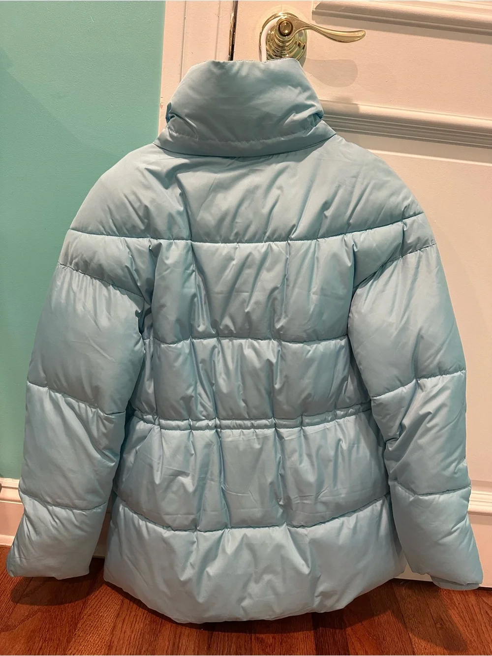 J. Crew Light Blue Women's Puffer Coat